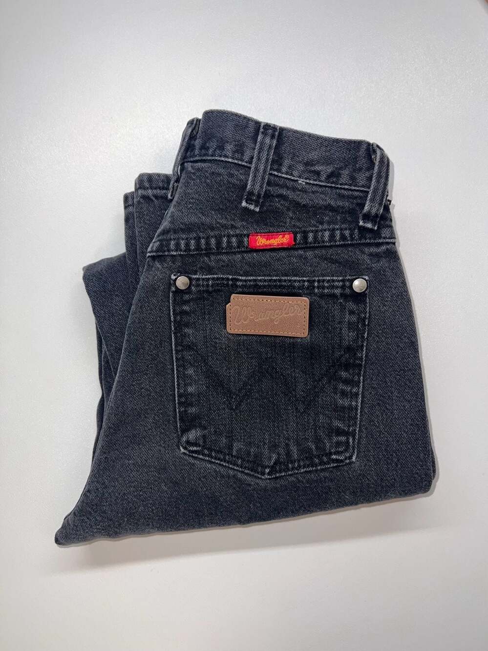 Wrangler Vintage Black Denim Western Jeans